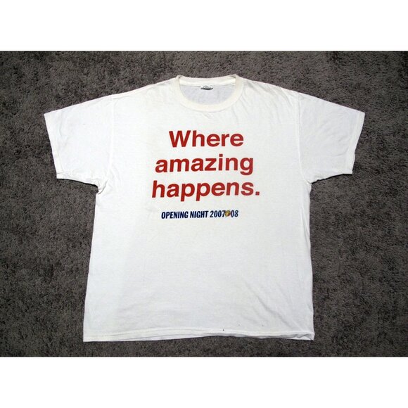 Golden State Warriors t-shirt 2007-2008 Where Amazing Happens SGA sz XL oracle - Picture 2 of 8